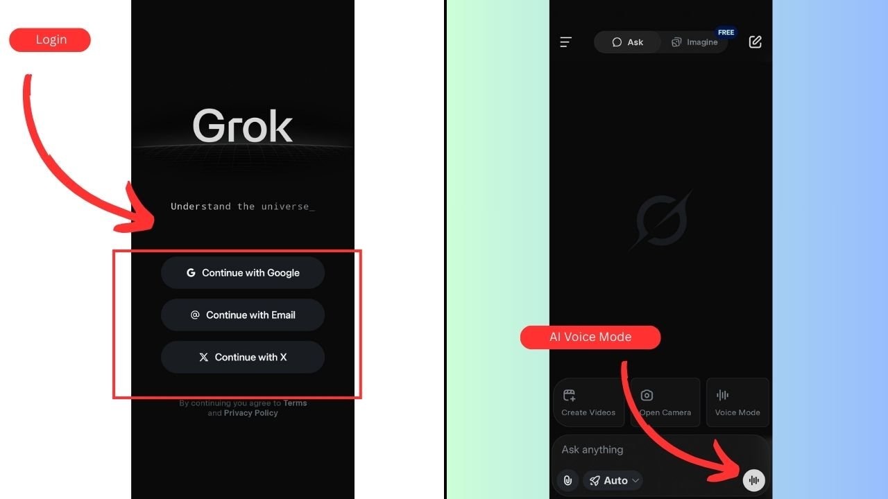 Grok ai se kaise baat karte hai - Steps